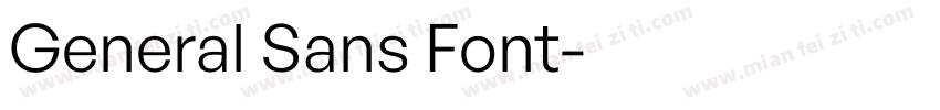 General Sans Font字体转换